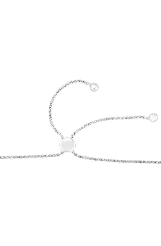 EFFY EFFY STERLING SILVER PAVÉ DIAMOND BAR PENDANT NECKLACE