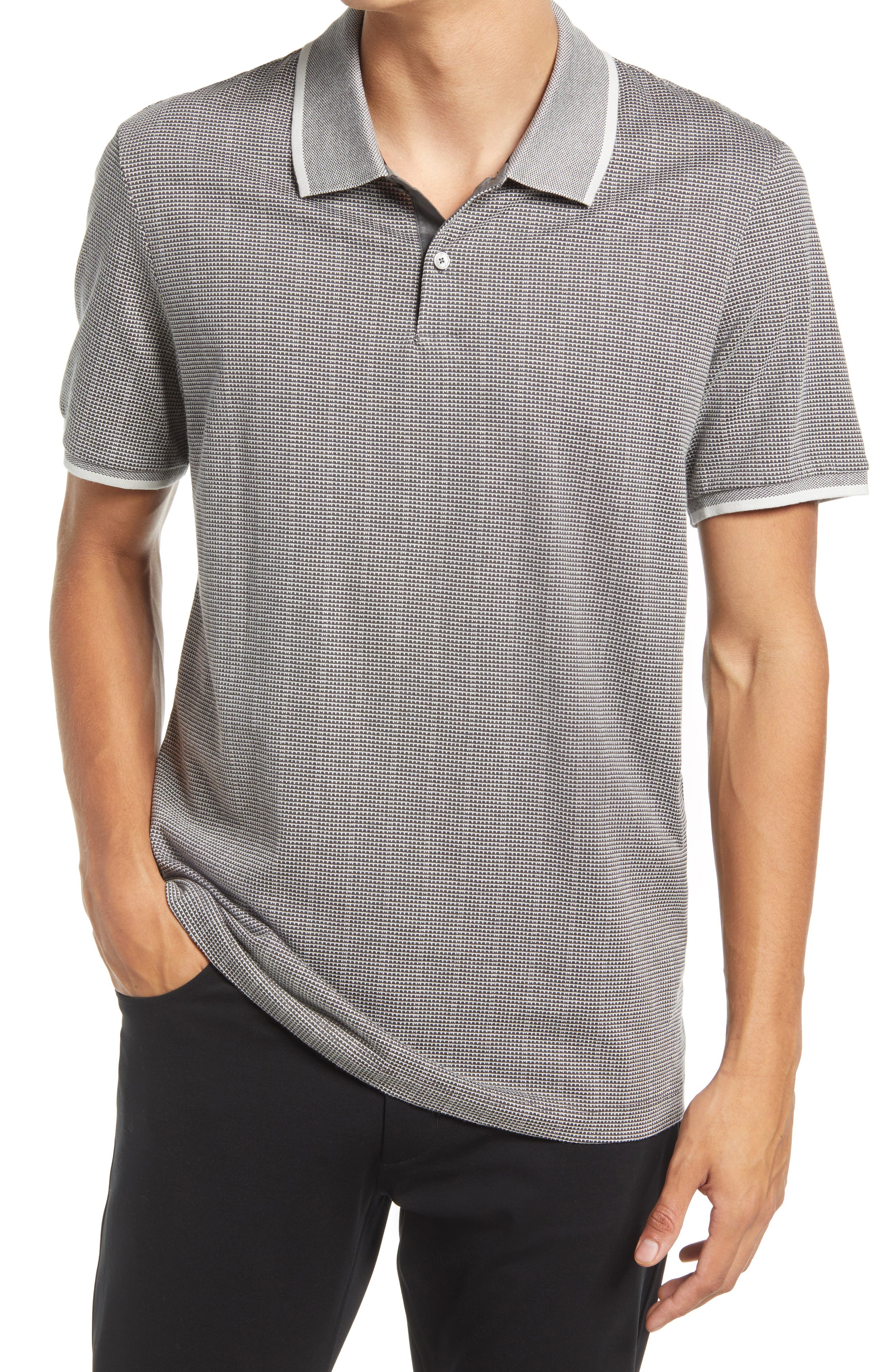 grey polo men