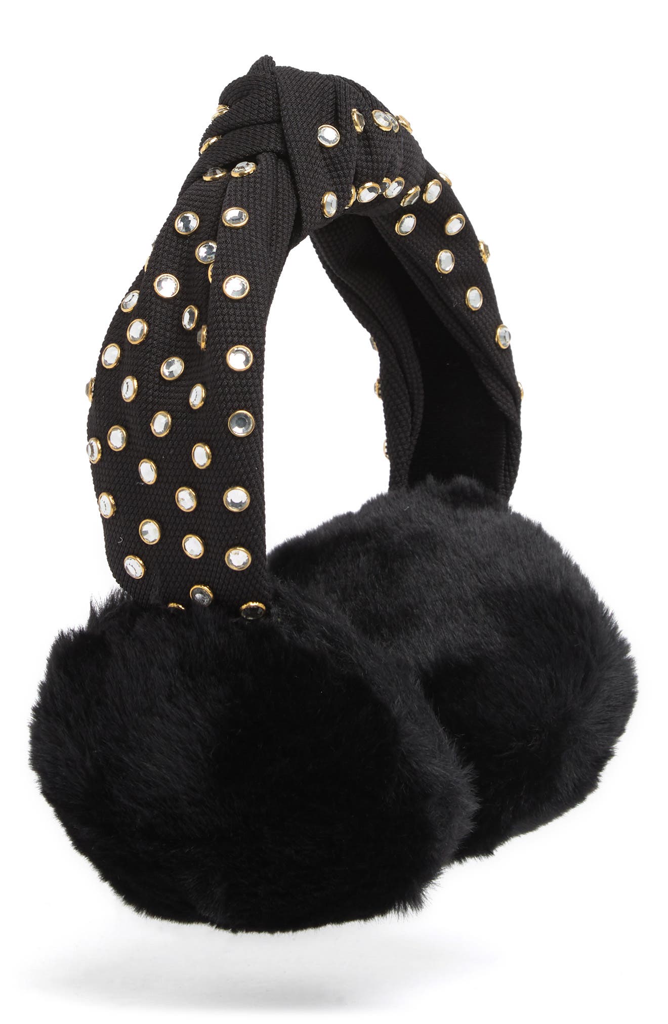 Vince Camuto Jewel Stud Faux Fur 