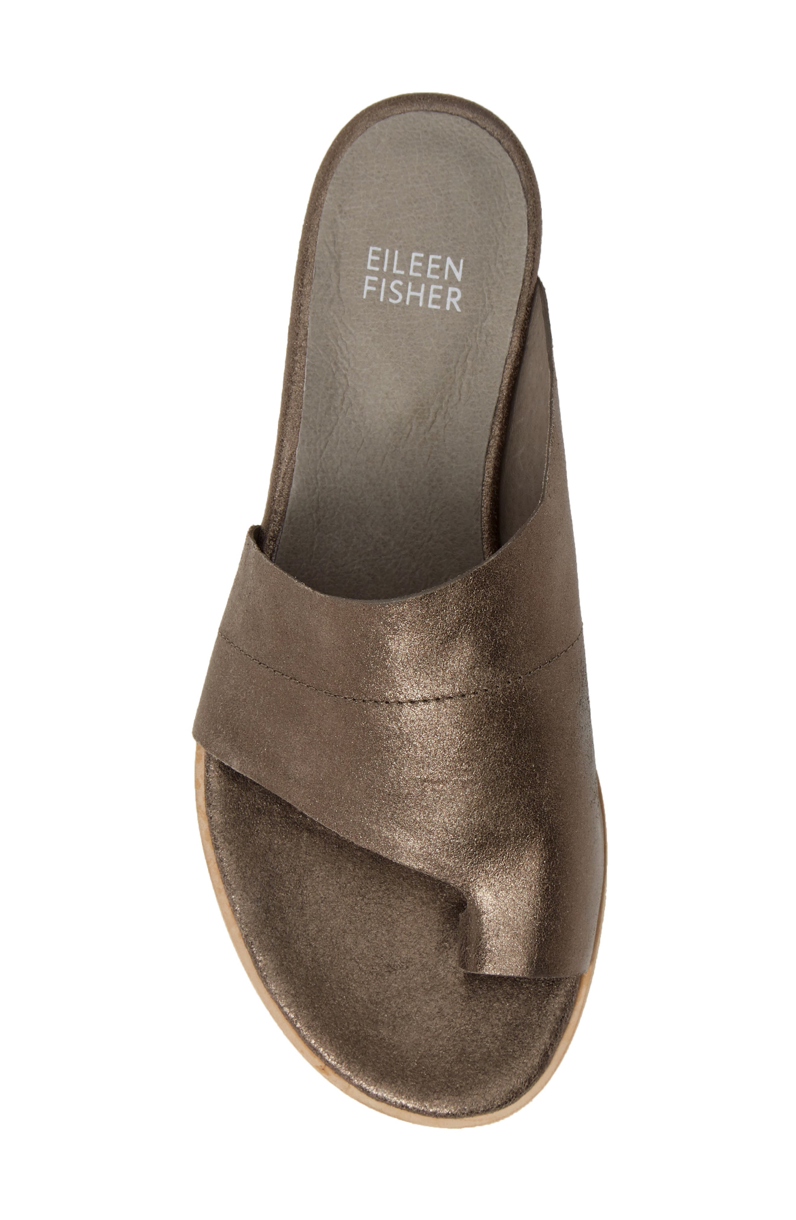 eileen fisher ty washed leather slide