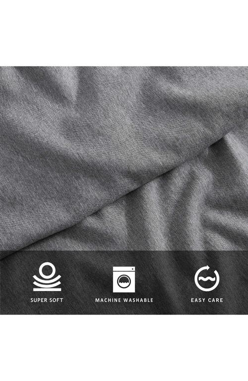 Kenneth Cole New York Solid Cationic Brushed Sheet Set In Dark Grey