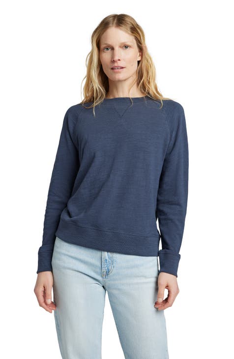 Ocean & Coast Sweater Womens Large Blue Gray Hoodie Sweatshirt Ladies