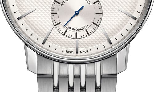 Shop Rado Coupole Classic Automatic Bracelet Watch, 41mm In Silver/white/silver