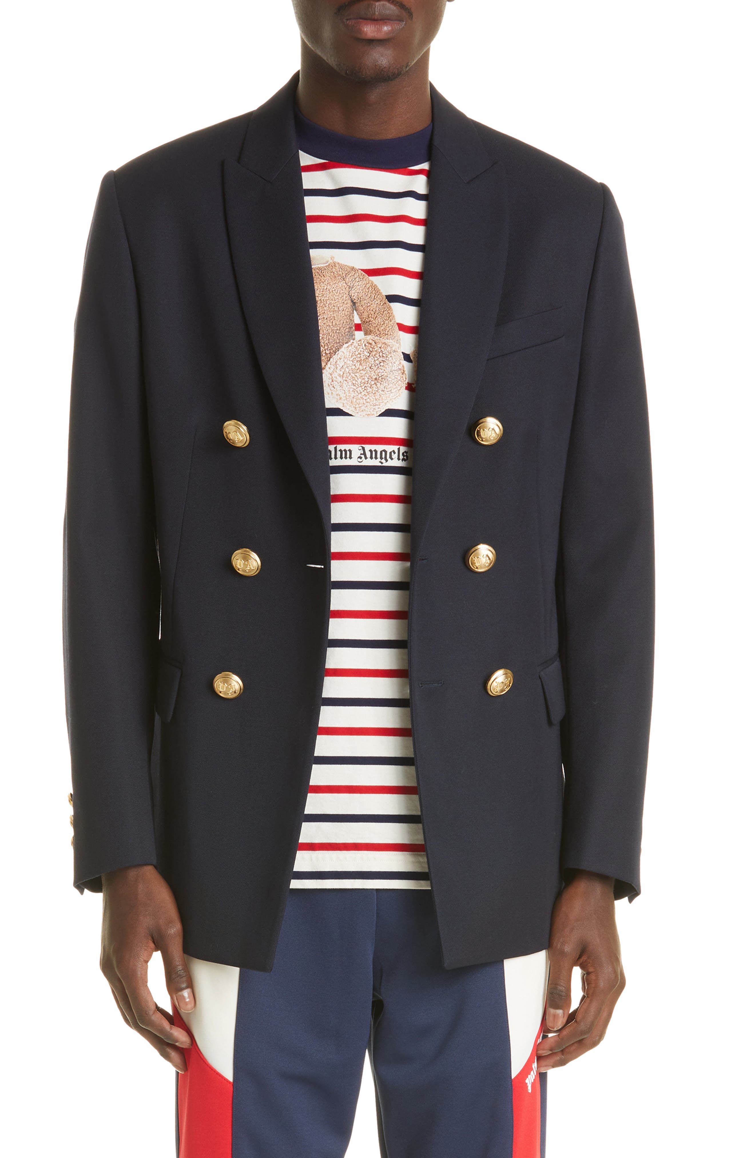 foundation double breasted peacoat