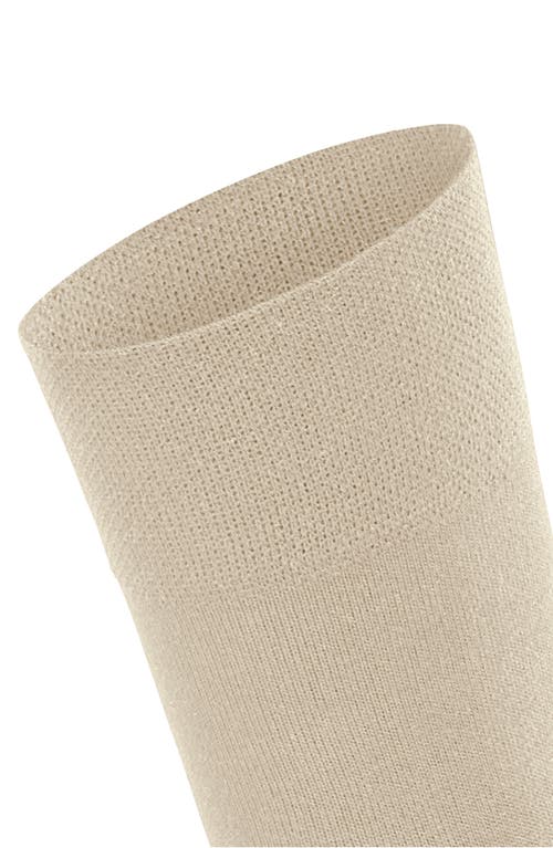 Shop Falke Sensitive New York Crew Socks In Cream