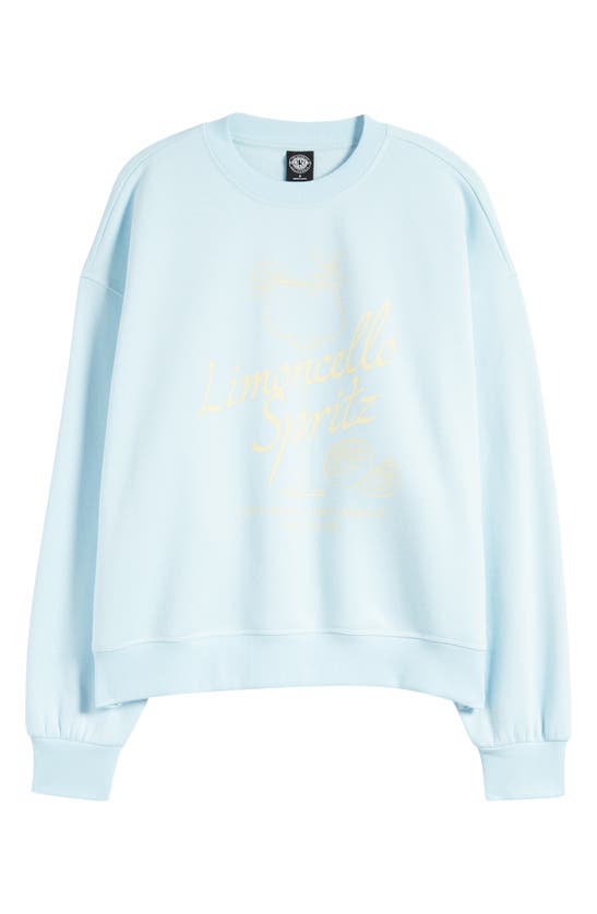 Shop Pacsun Limoncello Graphic Sweatshirt In Omphalodes