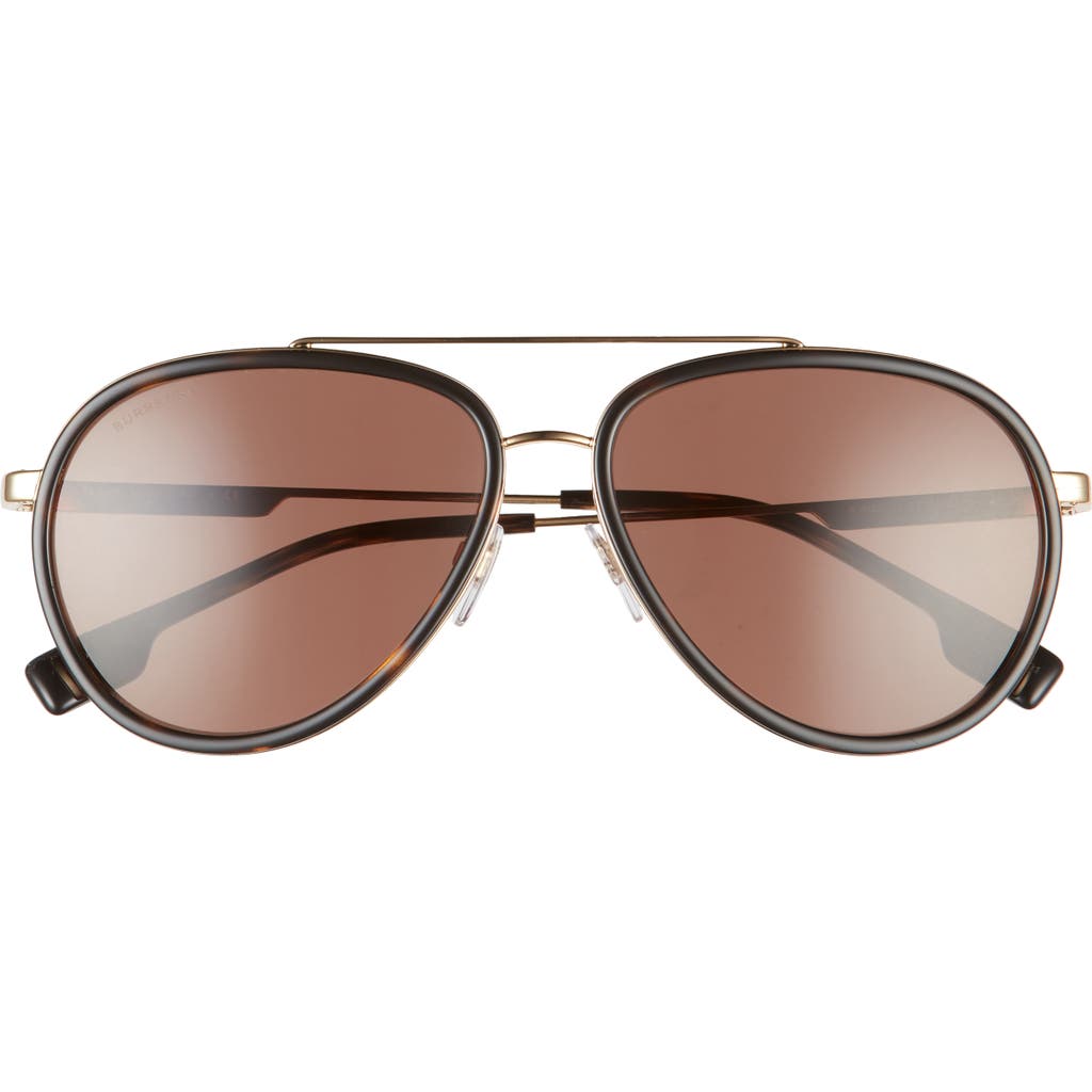 Burberry 59mm Aviator Sunglasses In Brown