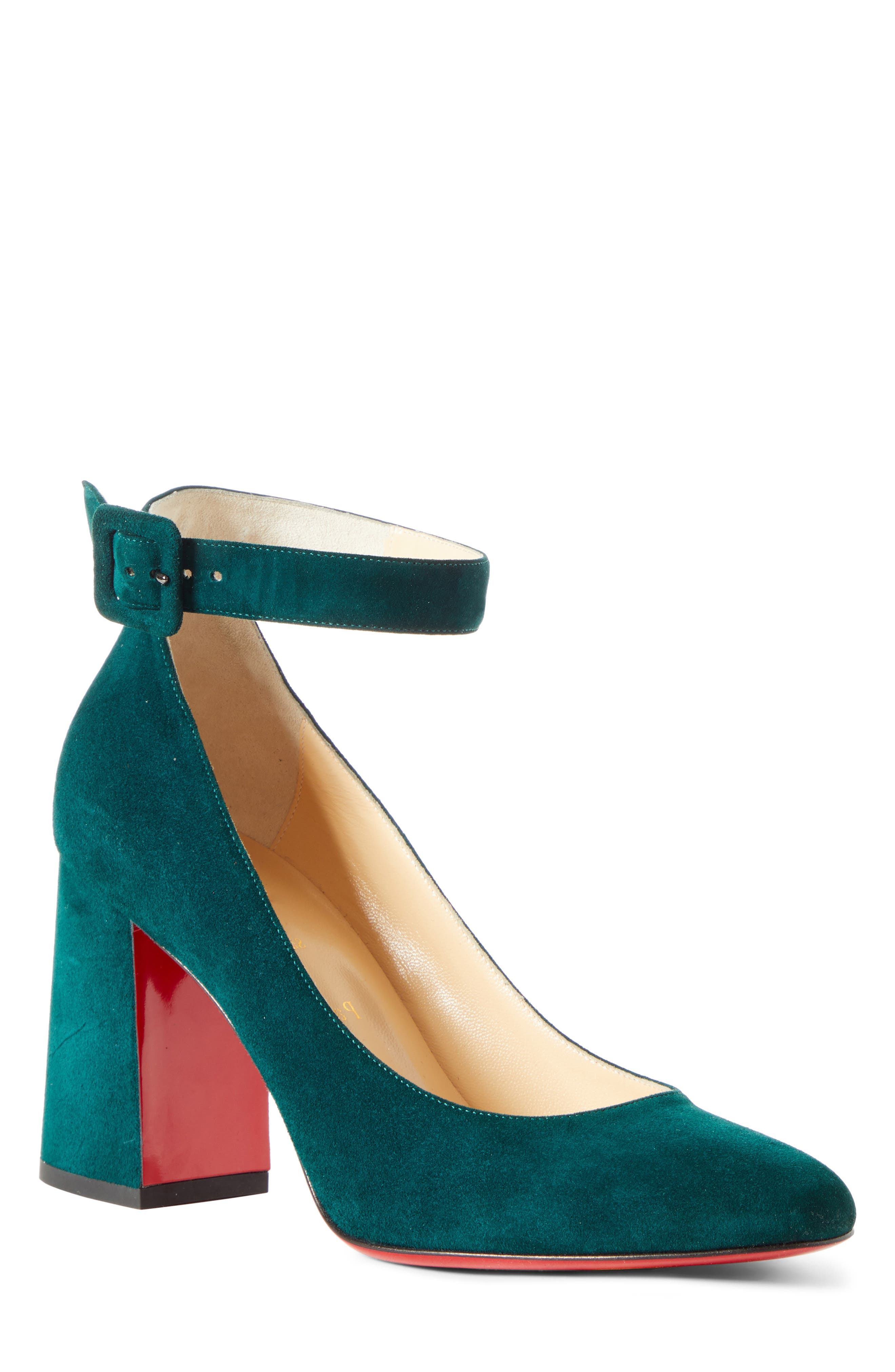 Christian Louboutin Soval Ankle Strap Pump, Green