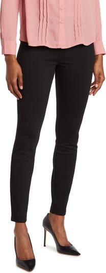 HUE Women's High Rise Suede Straight Legging, Black, Large : :  Clothing, Shoes & Accessories