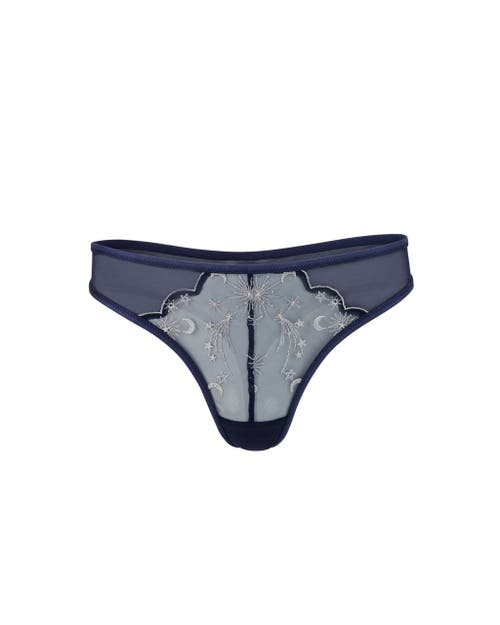 Shop Adore Me Estelle Thong Panties In Dark Blue