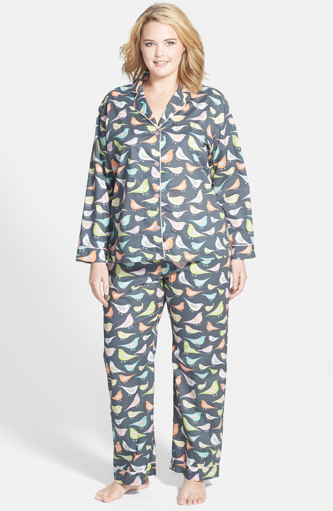 PJ Salvage 'Playful Prints' Cotton Voile Pajamas (Plus Size) Nordstrom