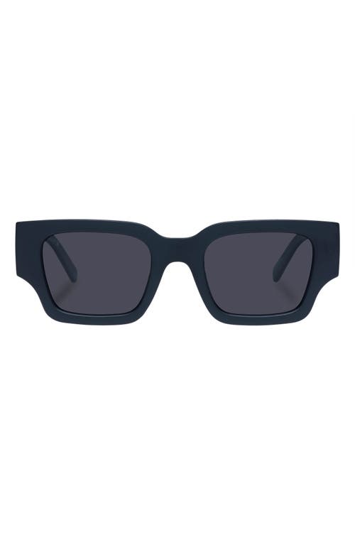 Shop Le Specs Atlantis 50mm Polarized Rectangular Sunglasses In Matte Black