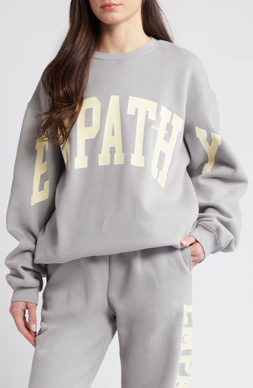 Empathy Sweatshirt in Slate Grey/Yellow