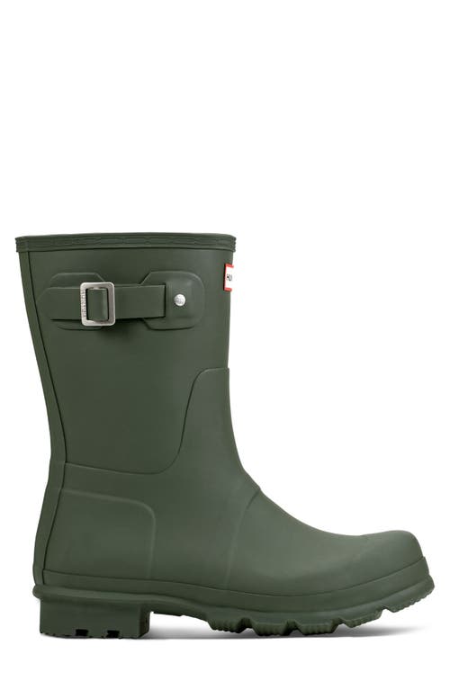 Hunter Original Tall Side Adjustable Mens Wellies In Dark Olive
