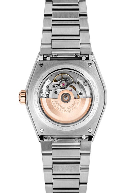 Frederique Constant Highlife Automatic Cosc Stainless Steel Bracelet Watch In Two-tone