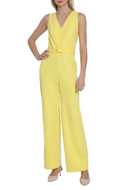 Tie Front Wide Leg Jumpsuit