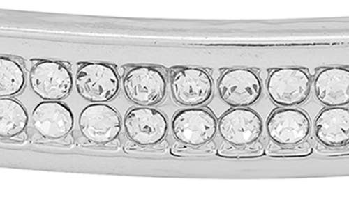 Vince Camuto Pavé Crystal Bar Slider Bracelet In Silvertone