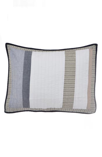 Nautica 'tideway' Quilted Standard Sham In Grey/khaki