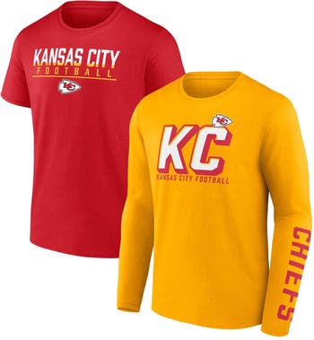 FANATICS Men\'s Fanatics Branded Set Combo T-Shirt Chiefs Two-Pack Nordstrom City Gold/Red | Kansas