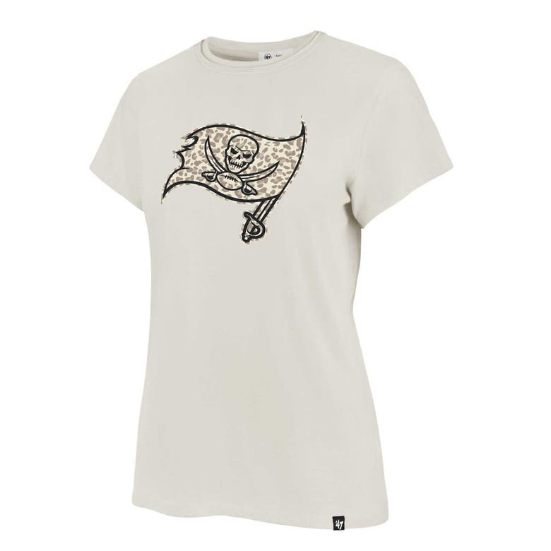 47 Brand '47 Cream Tampa Bay Buccaneers Panthera Frankie T-shirt In Cream