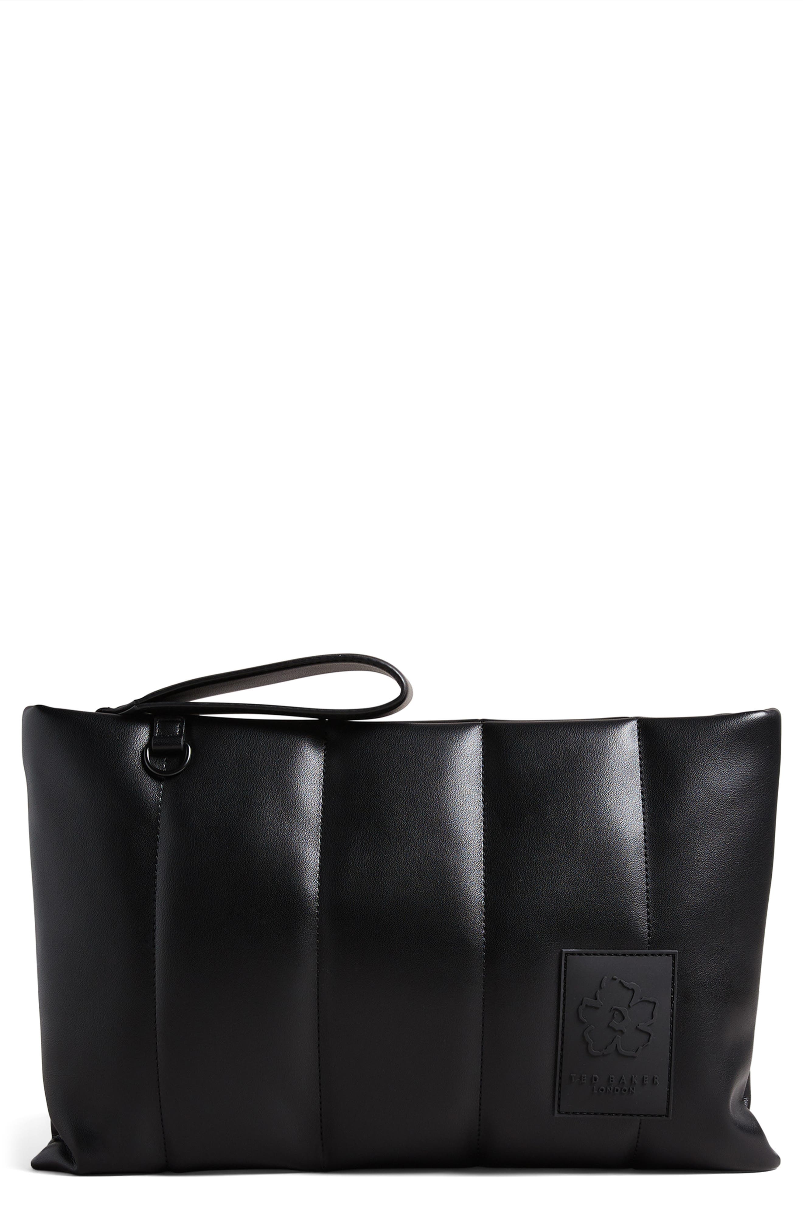 ted baker black clutch bag