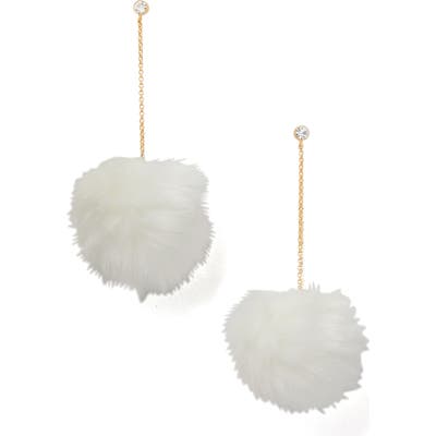 Kate Spade New York Want It Faux Fur Drop Earrings