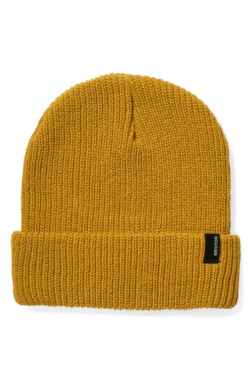 Brixton Heist Beanie In Sauterine Yellow