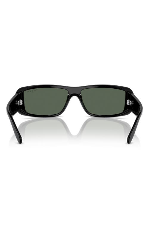 Vogue 22mm Rectangular Sunglasses In Black