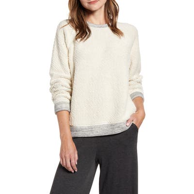 Lou & Grey Wavy Loop Sweatshirt, Ivory