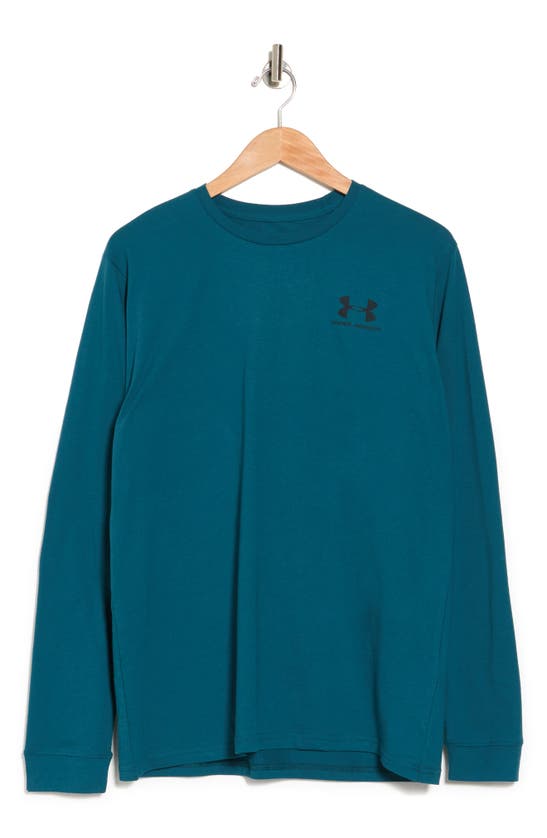 Under Armour Mens  Sportstyle Left Chest Long Sleeve T-shirt In Tourmaline Teal/black