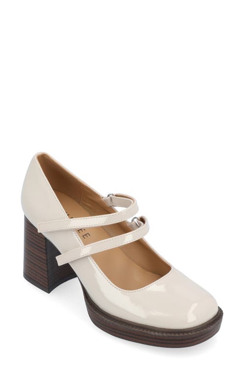 Shop Journee Collection Shasta Mary Jane Pump In Grey