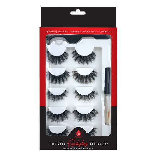 Shop Pursonic Faux Mink Style False Eyelashes Extensions In Black