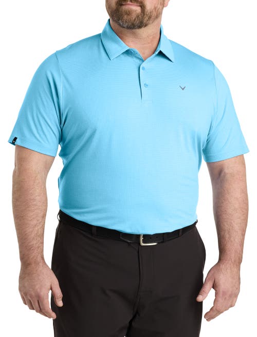 Shop Callaway Classic Jacquard Golf Polo Shirt In River Blue