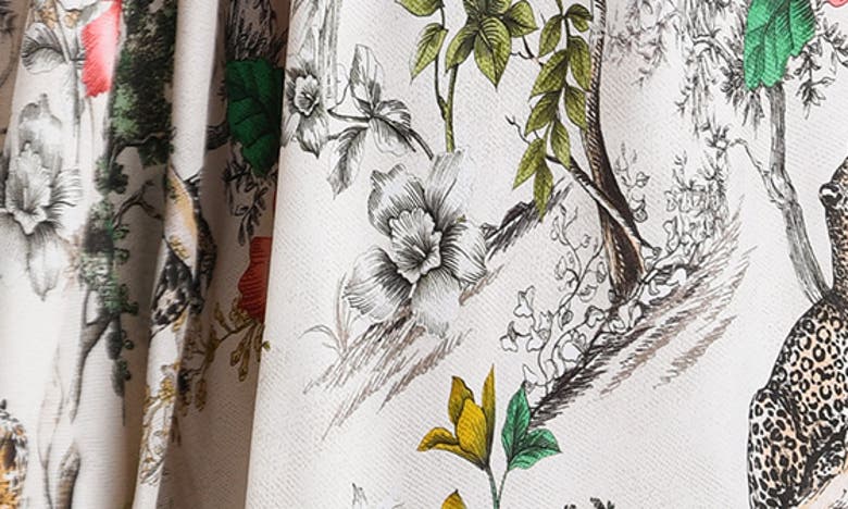 Shop L Agence L'agence Geneva Jungle Floral Cover-up Dress In White Multi
