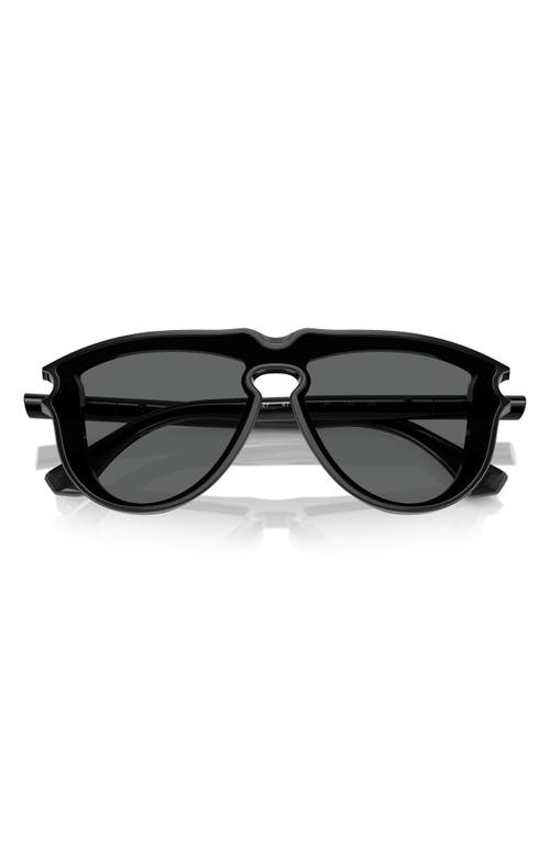 Shop Burberry 36mm Pilot Sunglasses In Dark Grey