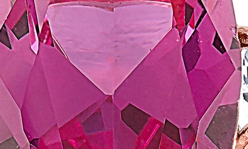 Fzn 14k Rose Gold Over Sterling Silver Lab Pink Sapphire & Lab White Sapphire Ring In Pink Sapphire