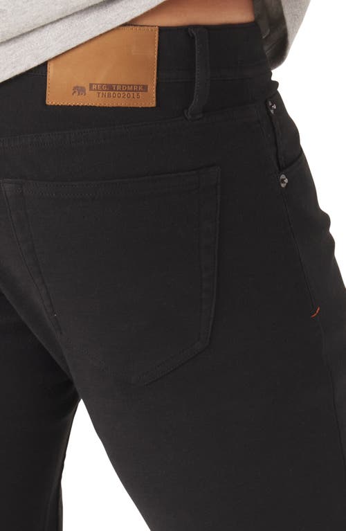 The Normal Brand Terry Five-pocket Tailored Fit Pants In Black