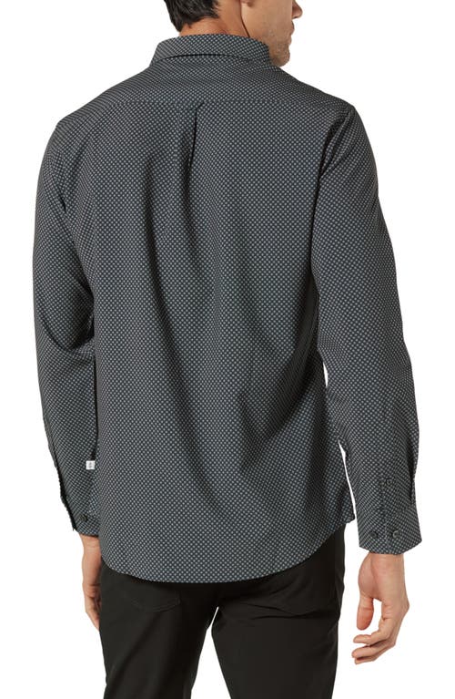 Shop 7 Diamonds Axton Performance Button-up Shirt In Black