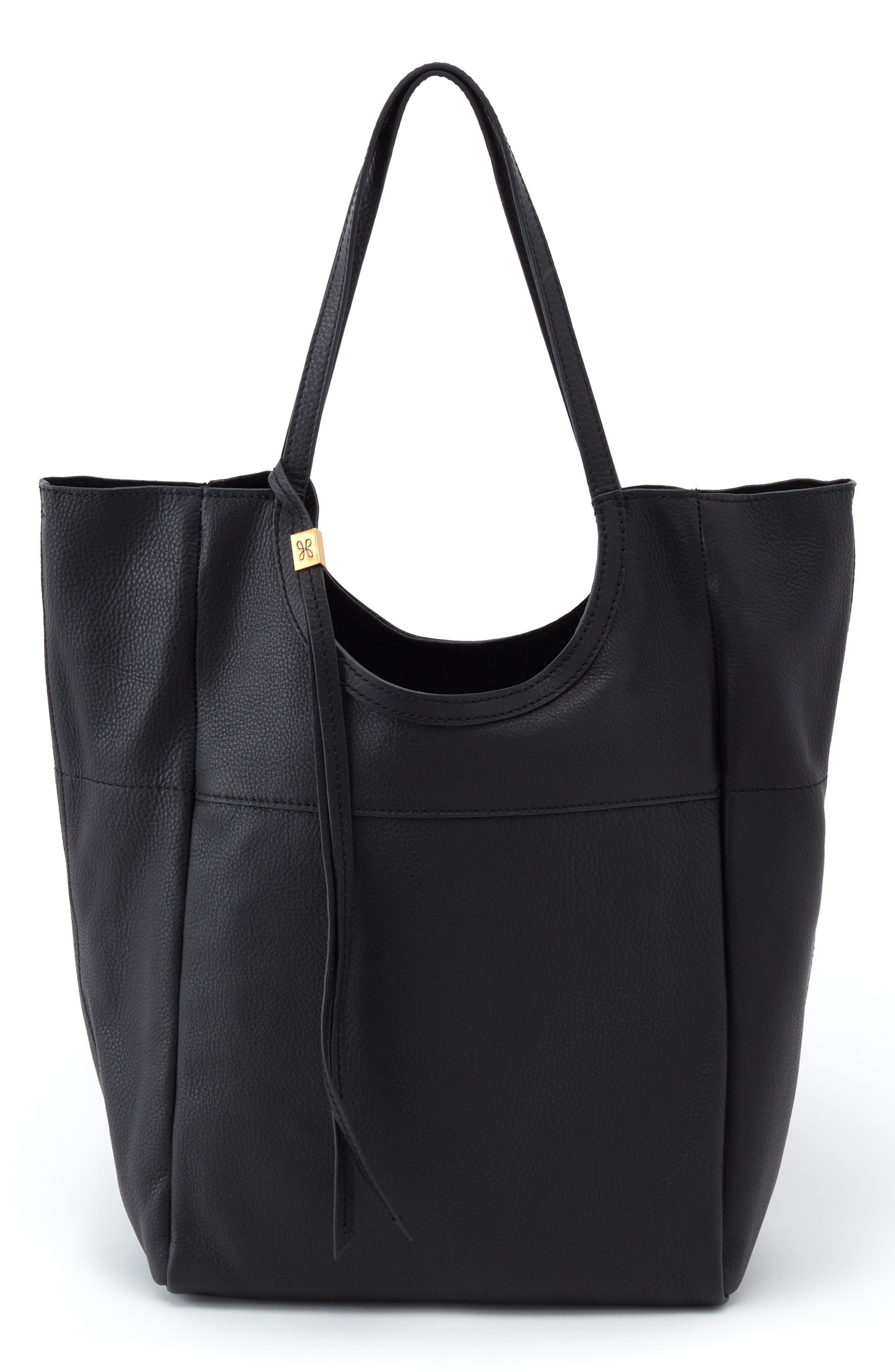 Hobo Classic Leather Tote Bag In Black