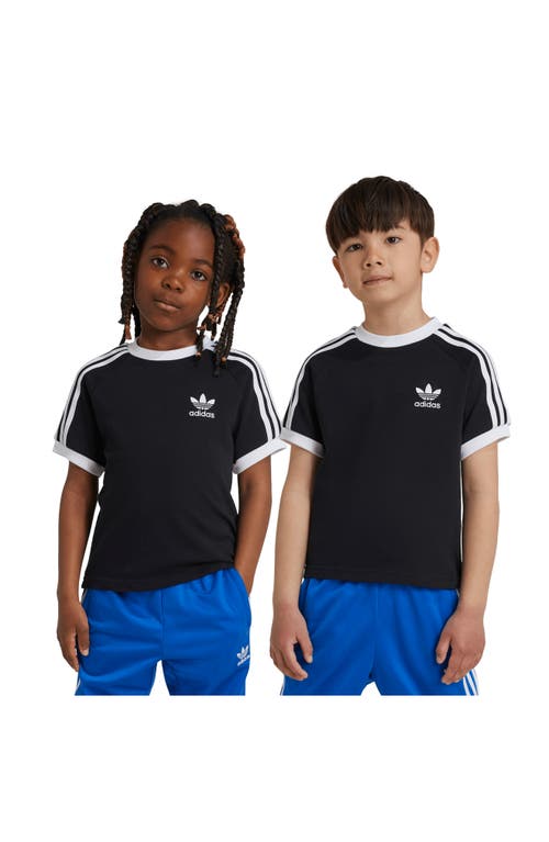 Shop Adidas Originals Adidas Kids' Adicolor Trefoil Cotton T-shirt In Black