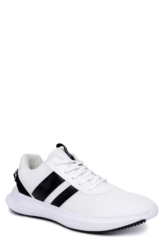 Shop Nautica Athletic Sneaker In White/ Black