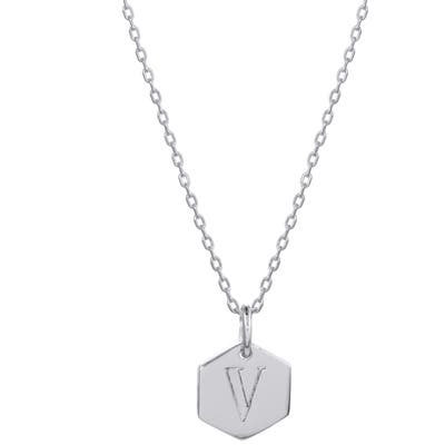 Stella + Ruby Monogram Initial Pendant Necklace