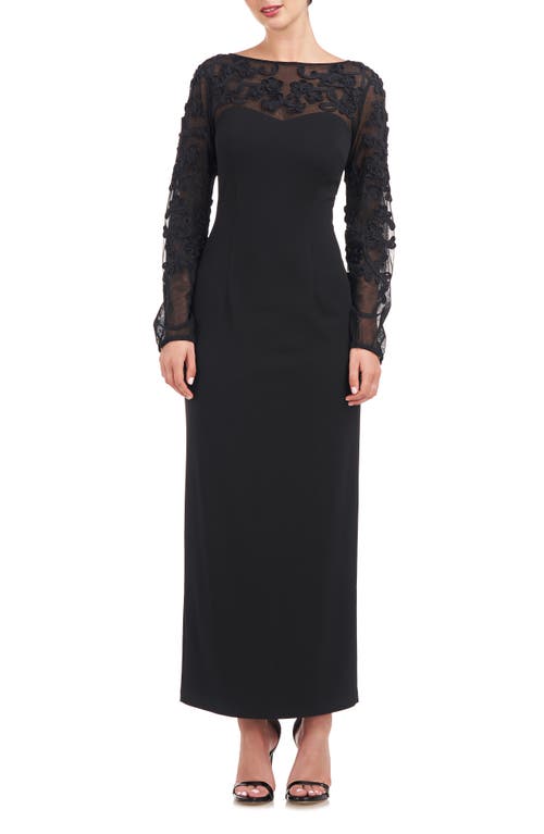 Sammi Soutache Long Sleeve Cocktail Dress in Black