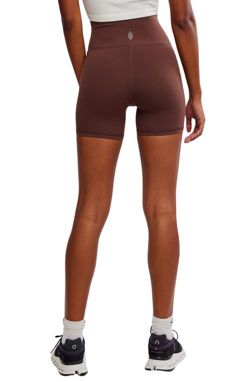 Shop Free People Fp Movement Never Better Bike Shorts In Cocoa