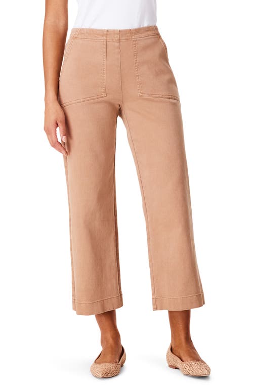 NIC+ZOE All Day Wide Leg Crop Jeans Mochachino at Nordstrom,
