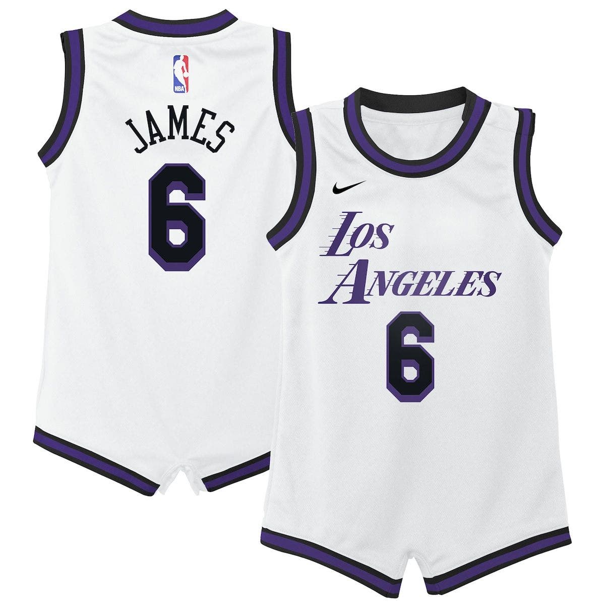 Los Angeles Lakers Lebron James #6 City Edition Swingman Jersey