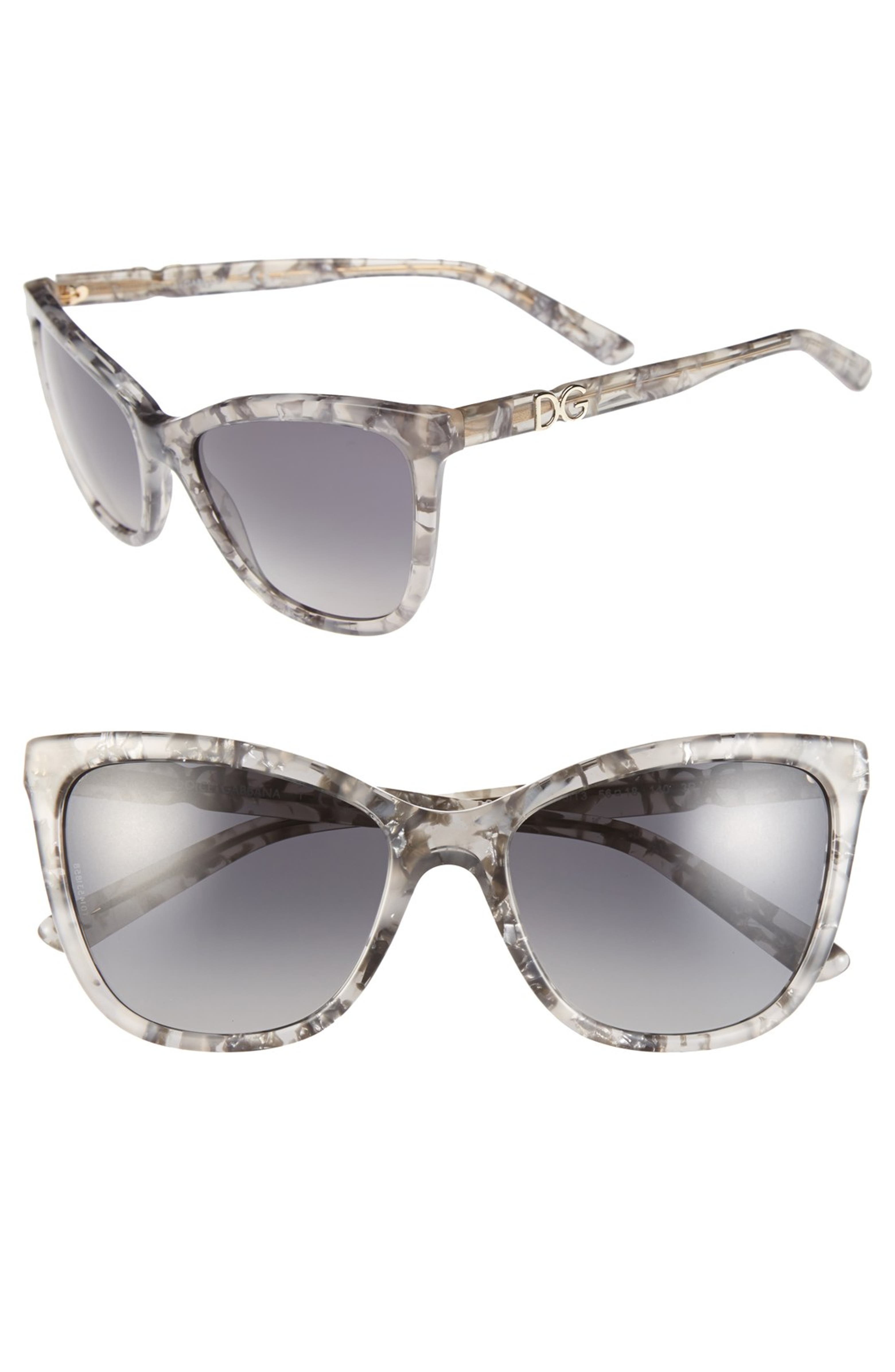 Dolce&Gabbana 56mm Polarized Sunglasses | Nordstrom