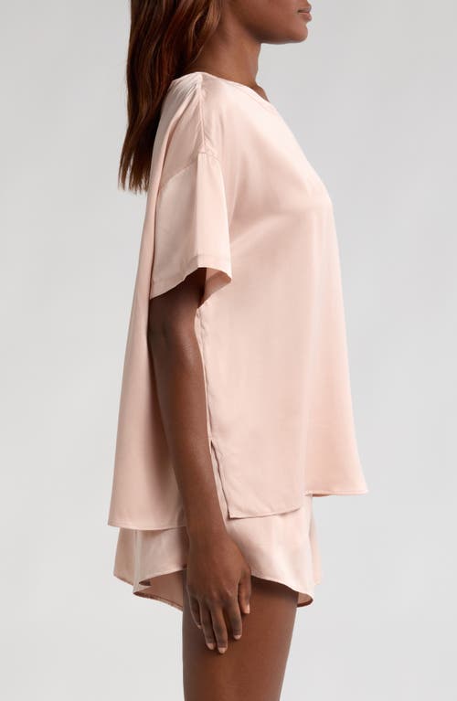 Shop Lunya Washable Silk Short Pajamas In Delicate Pink