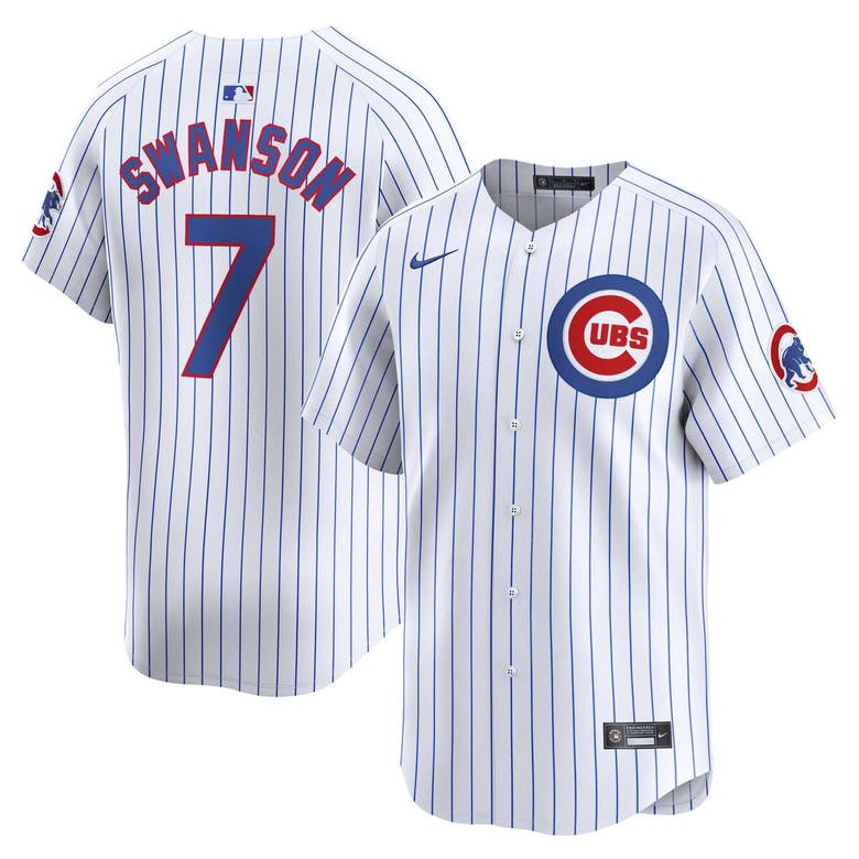 Nike Dansby Swanson White Chicago Cubs Home Limited Player Jersey