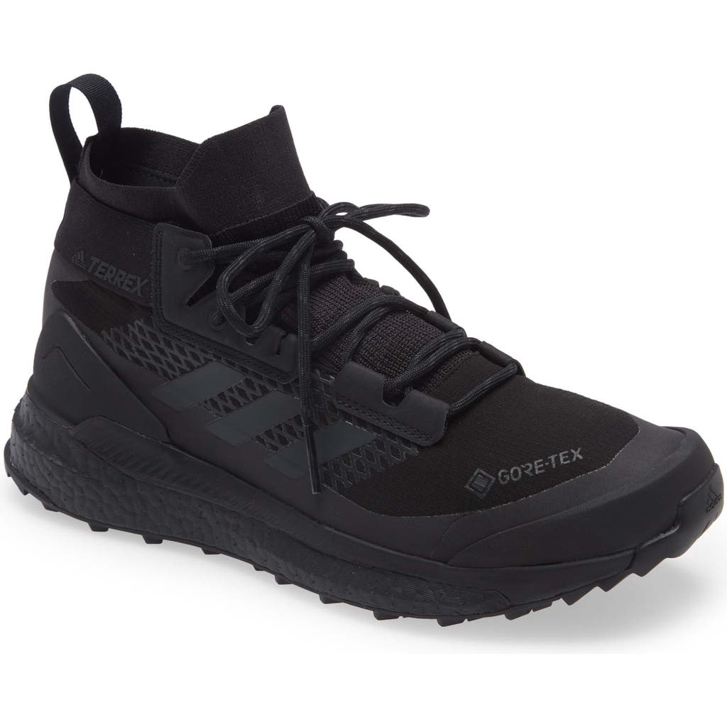 Adidas Originals Terrex Free Hiker Gore-tex® Waterproof Hiking Boot In Black/grey/black